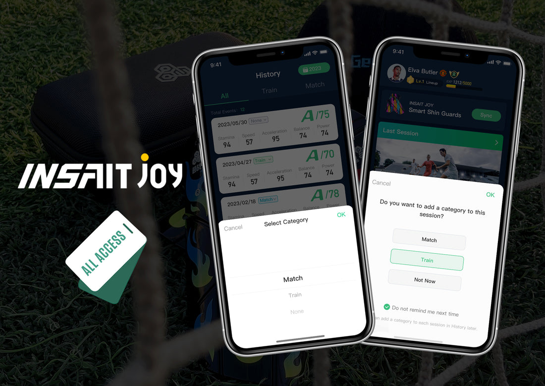 New app features of INSAIT JOY football tracker allow users to view events under different filters.